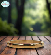 SHINDE EXPORTS gold plated gents kada stainless steel bangles for men and women daily use