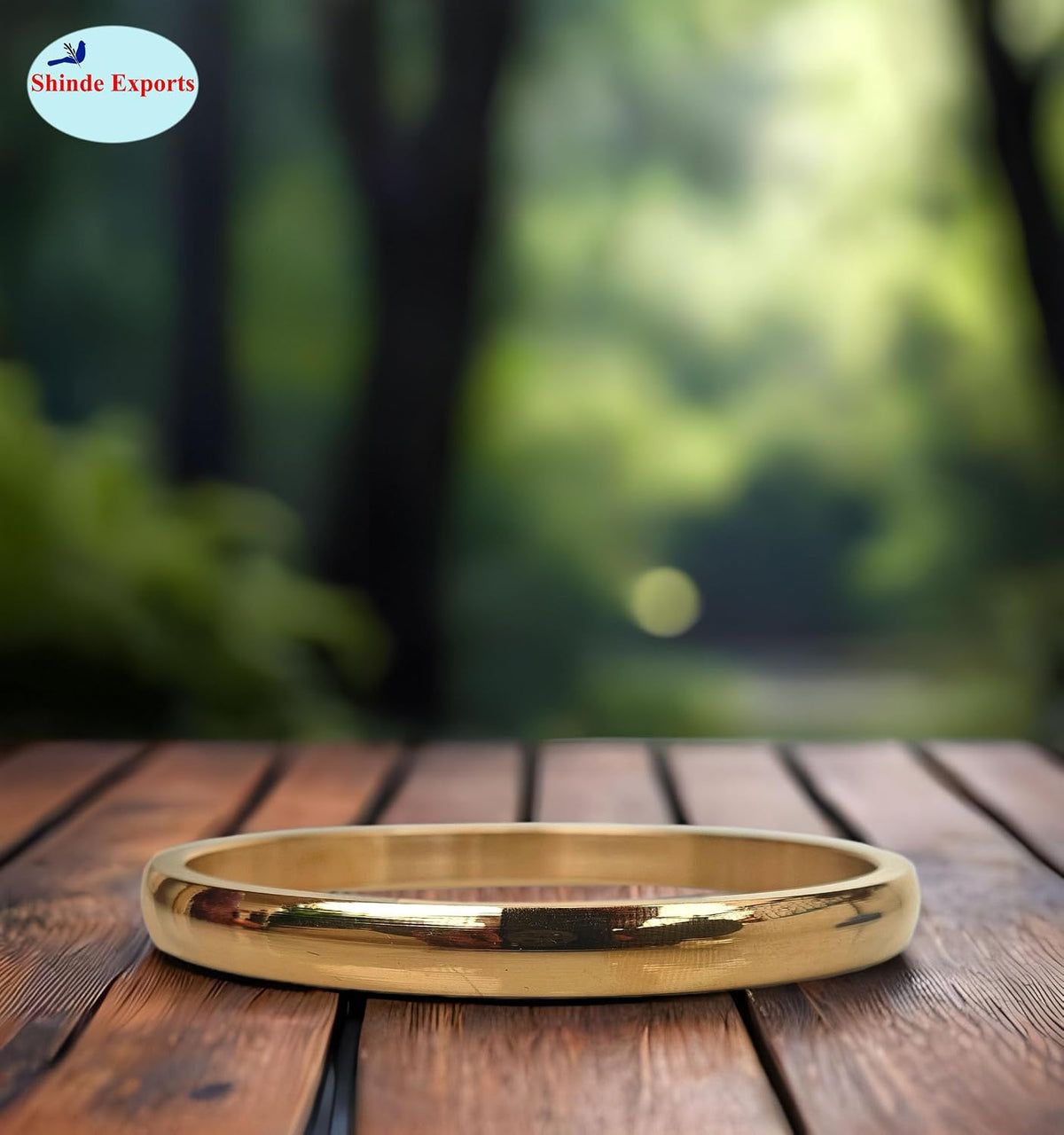 SHINDE EXPORTS gold plated gents kada stainless steel bangles for men and women daily use