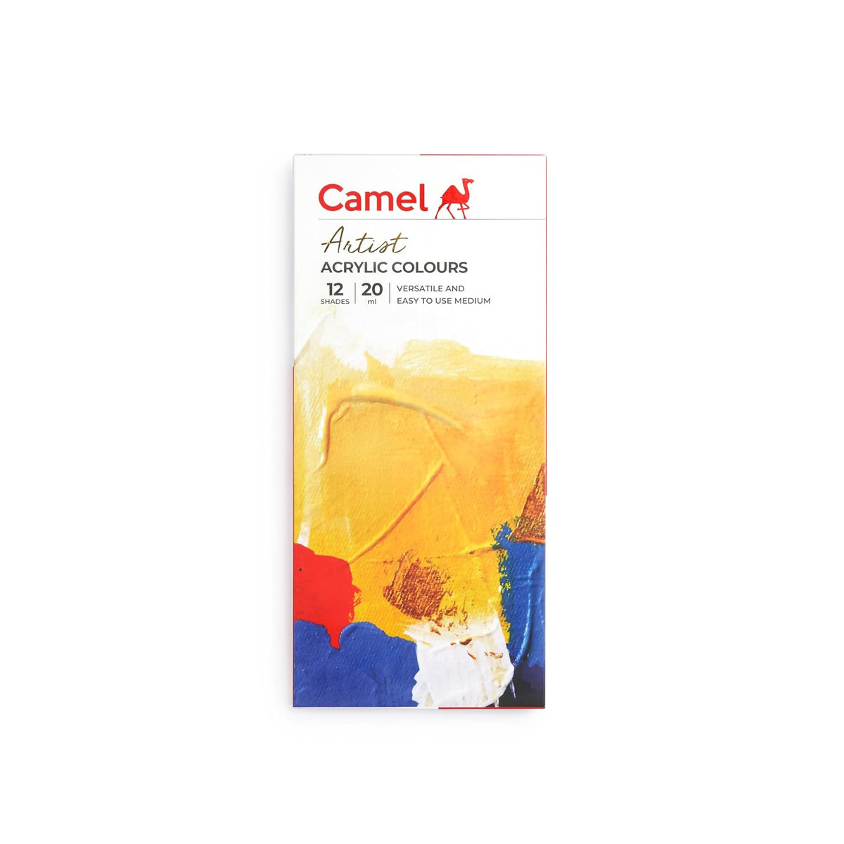 Camel Acrylic Color Box-20Ml Tubes,12 Shades,Multicolour