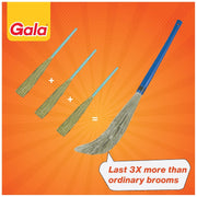 Gala No Dust Broom Extra Long (For Floor Cleaning Multipurpose, Fiber) (149629)