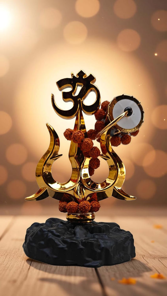 SHINDE EXPORTS Religious Plastic car Dashboard Idols Accessories Stand venkateshwara Shiva tirupati Balaji, Ganesha for Decoration Items Symbol (trishul & damru)