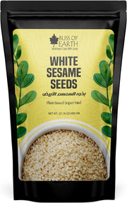 Bliss of Earth Organic Sesame Seeds 600 gm White For Eating, Raw Til Seeds