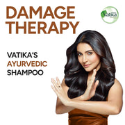 Dabur Vatika Ayurvedic Shampoo - 340 ml | Damage Therapy | With Power of 10 Ingredients for Solving 10 Hair Problems | No Parabens | For All Hair Types