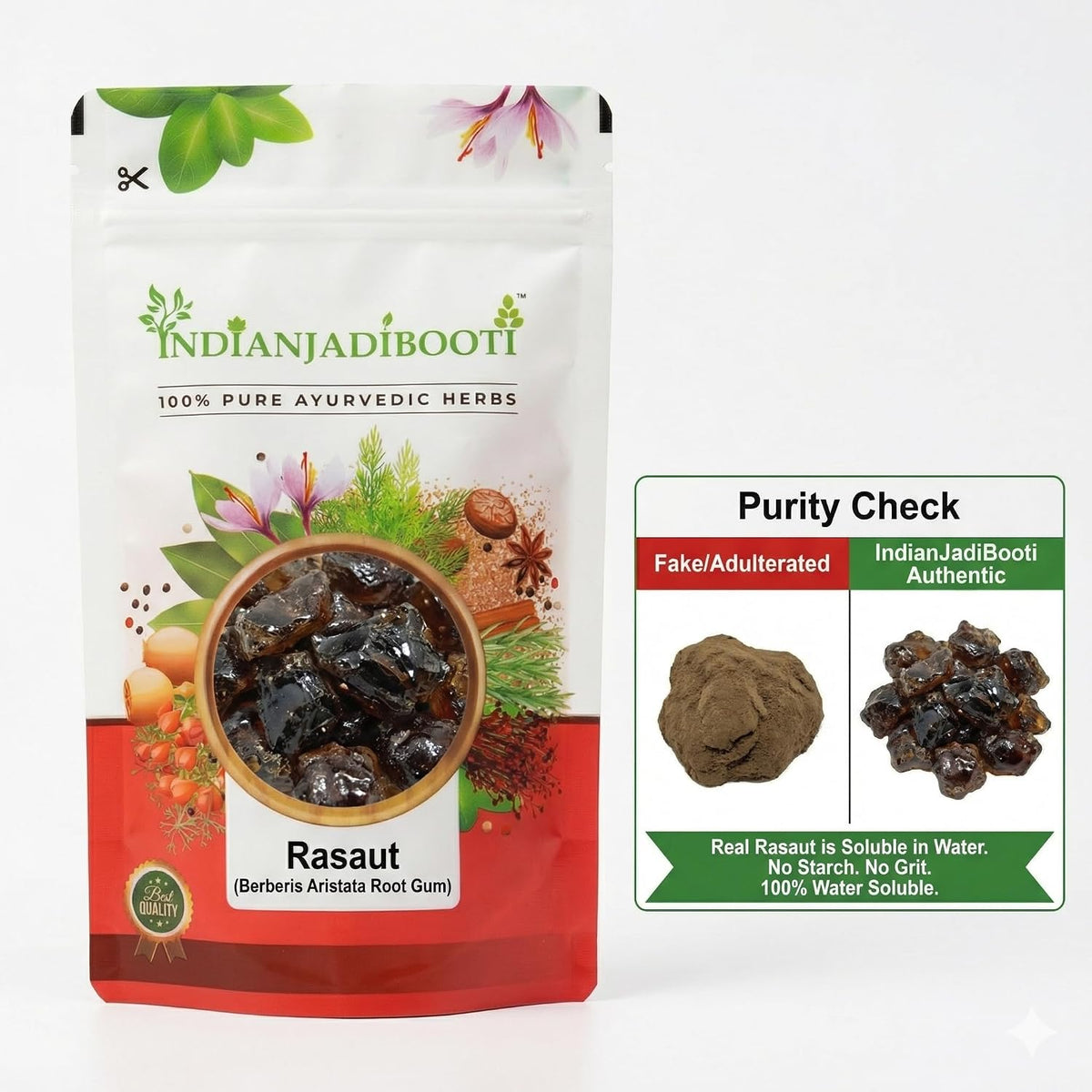 IndianJadiBooti Rasaut (Berberis aristata Root Gum) – Natural Ayurvedic Herbal Extract for Health & Wellness | 900 Grams