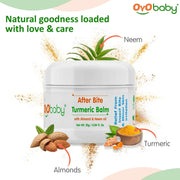 OYO BABY After Bite Turmeric Balm with Almond & Neem Oil for Babies – Relief from Rashes, Mosquito & Insect Bites, 100% Ayurvedic, 25g