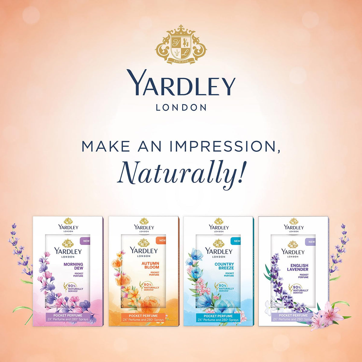 Yardley London Autumn Bloom Compact Perfume for Women, 18ml