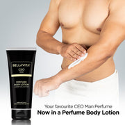 Bella Vita Luxury Intense CEO Man Body Perfume Lotion for Nourishing, Hydrating, Soft, Supple & Healthy Skin with Argan Oil & Shea Butter 200 Ml