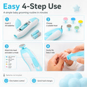 Toy Imagine Electric Baby Nail Trimmer with LED Light Multi Colour