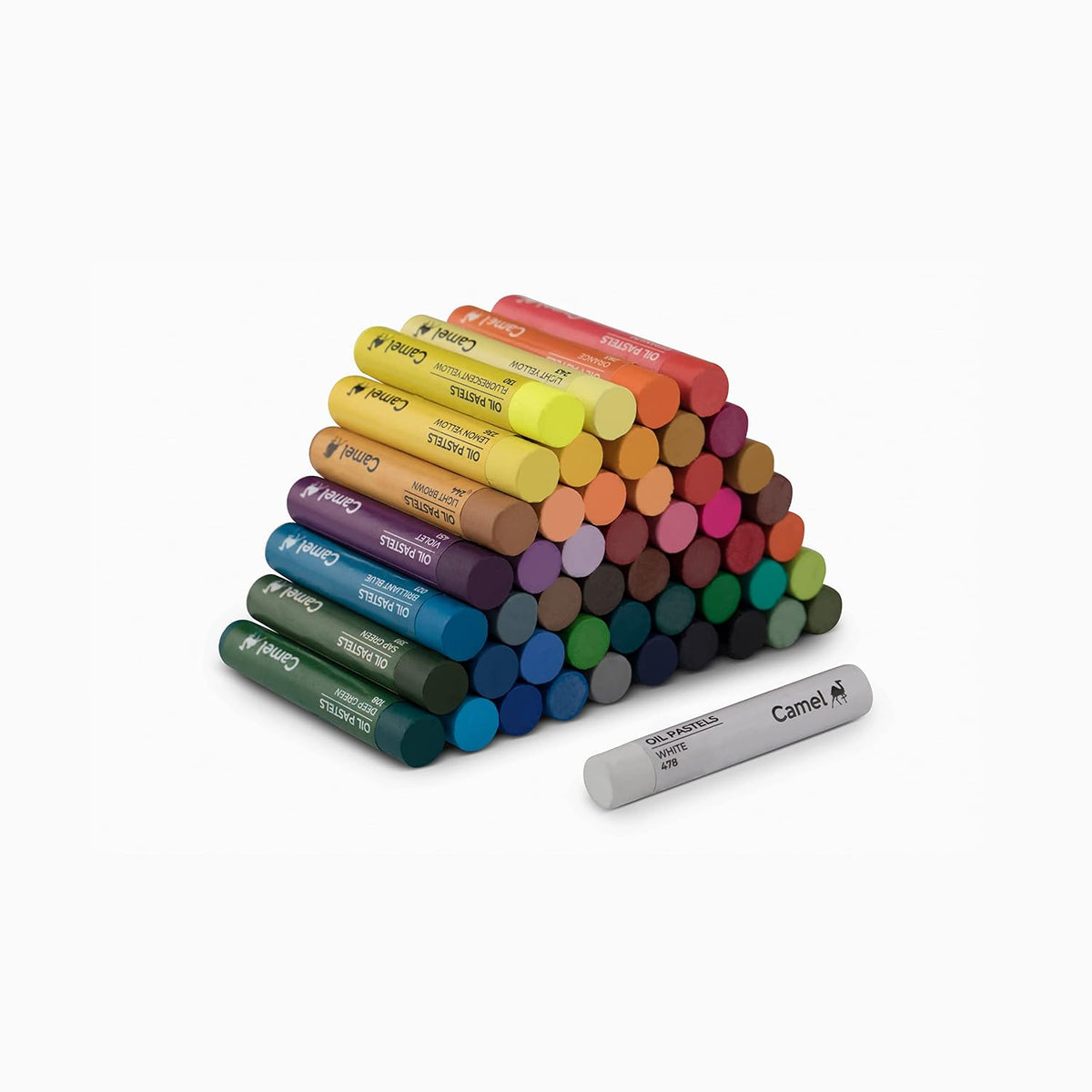 Camel Artist Water Colour Cake Set - Pack of 24 (Blue) & Camlin Kokuyo Oil Pastel (50 Shades)