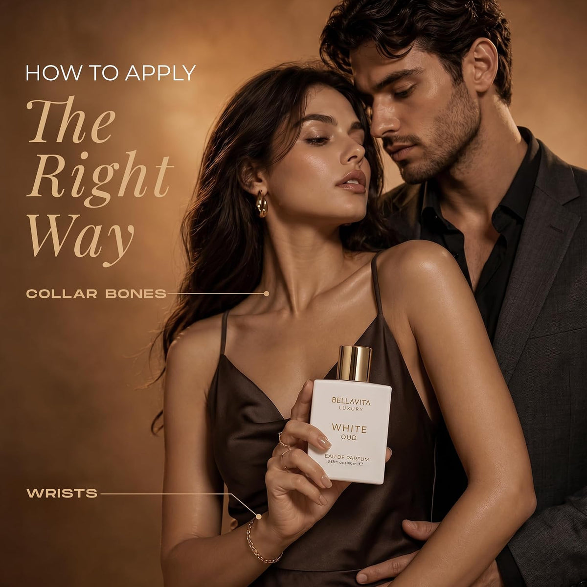 Bella Vita Luxury Unisex White Oud Eau De Parfum Liquid Perfume & With Orange, Fressia & Tobacco|Woody Long Lasting Edp Fragrance Citrus Scent, 100 Ml (Pack Of 2), 200 Millilitres
