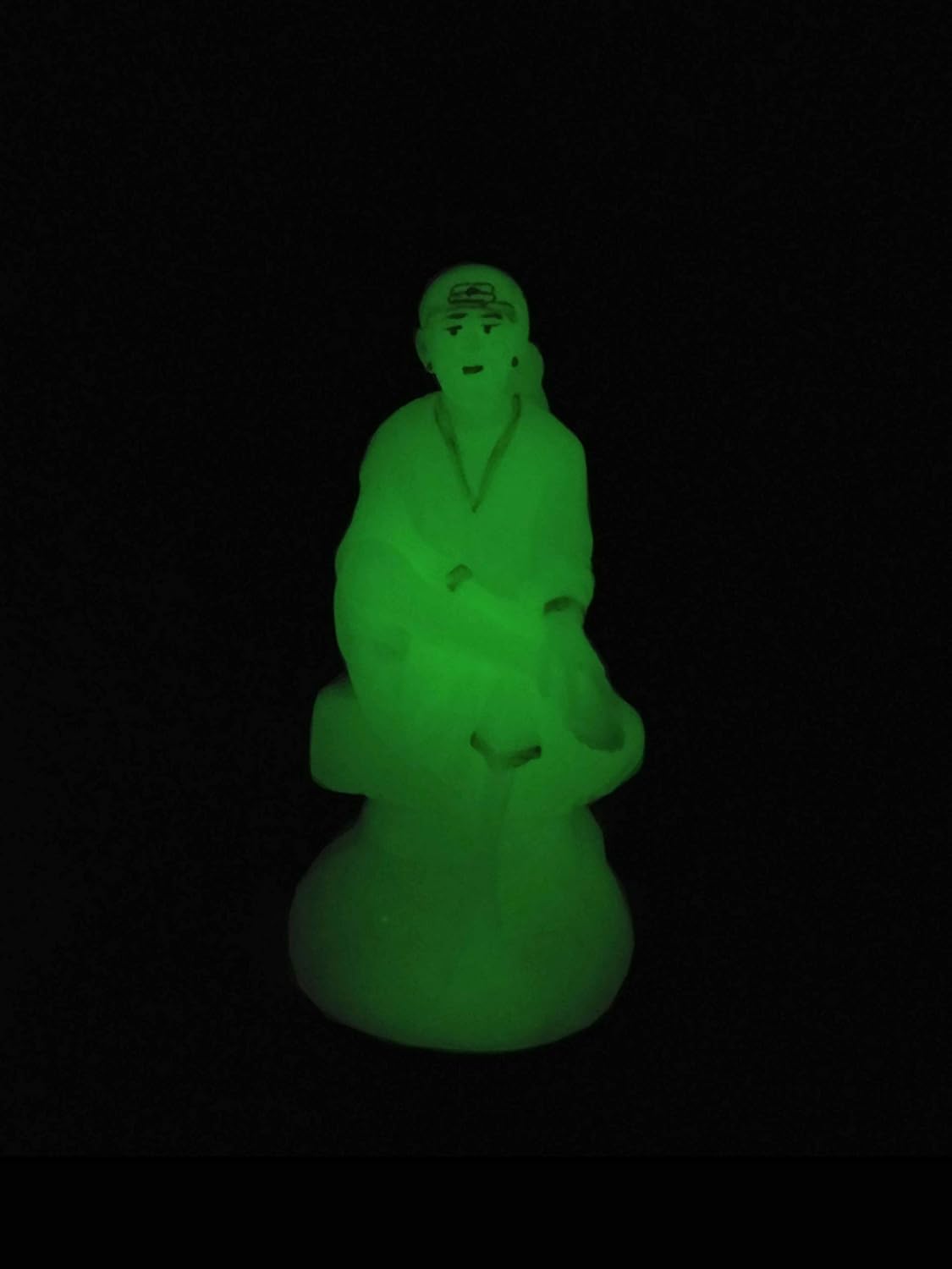 SHINDE EXPORTS shirdi saibaba Idol Radium/Radium saibaba/Radium saibaba Statue/saibaba Idol for car Dashboard Radium 4.5 inches