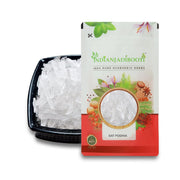 IndianJadiBooti Sat Podina (Menthol Crystals) | 100% Pure Peppermint Camphor | Natural Decongestant for Steam Inhalation, DIY Balms & Sauna | Cooling Agent | 200g (Pack of 2 x 100g)