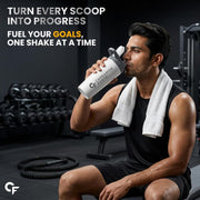 Carbamide Forte Stainless Steel Shaker for gym Bottle 800ml | Leakproof Protein Shaker Bottle with Stainless Steel Mixing Ball | Odour & Stain Resistant Gym Shaker Bottle for Protein Shakes, Creatine, BCAA & Pre-Workout