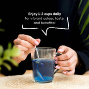 Urban Platter Butterfly Pea Flower Tea, 40g (Rich in Antioxidants, Caffeine Free Herbal Tea, Aparajita/Shankhpushpi Flower Tea, Natural Blue Colour Tea for Drinks, Cocktails & Mocktails)