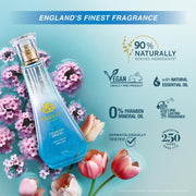 Yardley London Country Breeze Perfume Spray Floral Fruity Scent| 90% Naturally Derived| Verbena & Tulips Perfume For Women| 100Ml