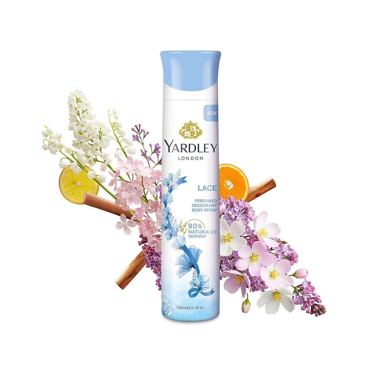 Yardley London Lace Perfumed Deo For Women, 150ml