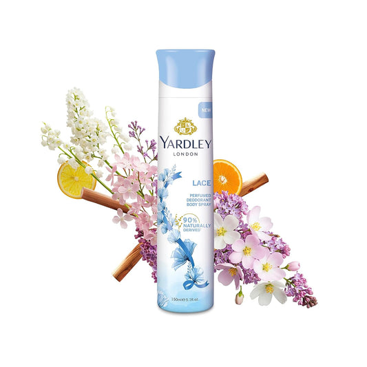 Yardley London Lace Perfumed Deo For Women, 150ml