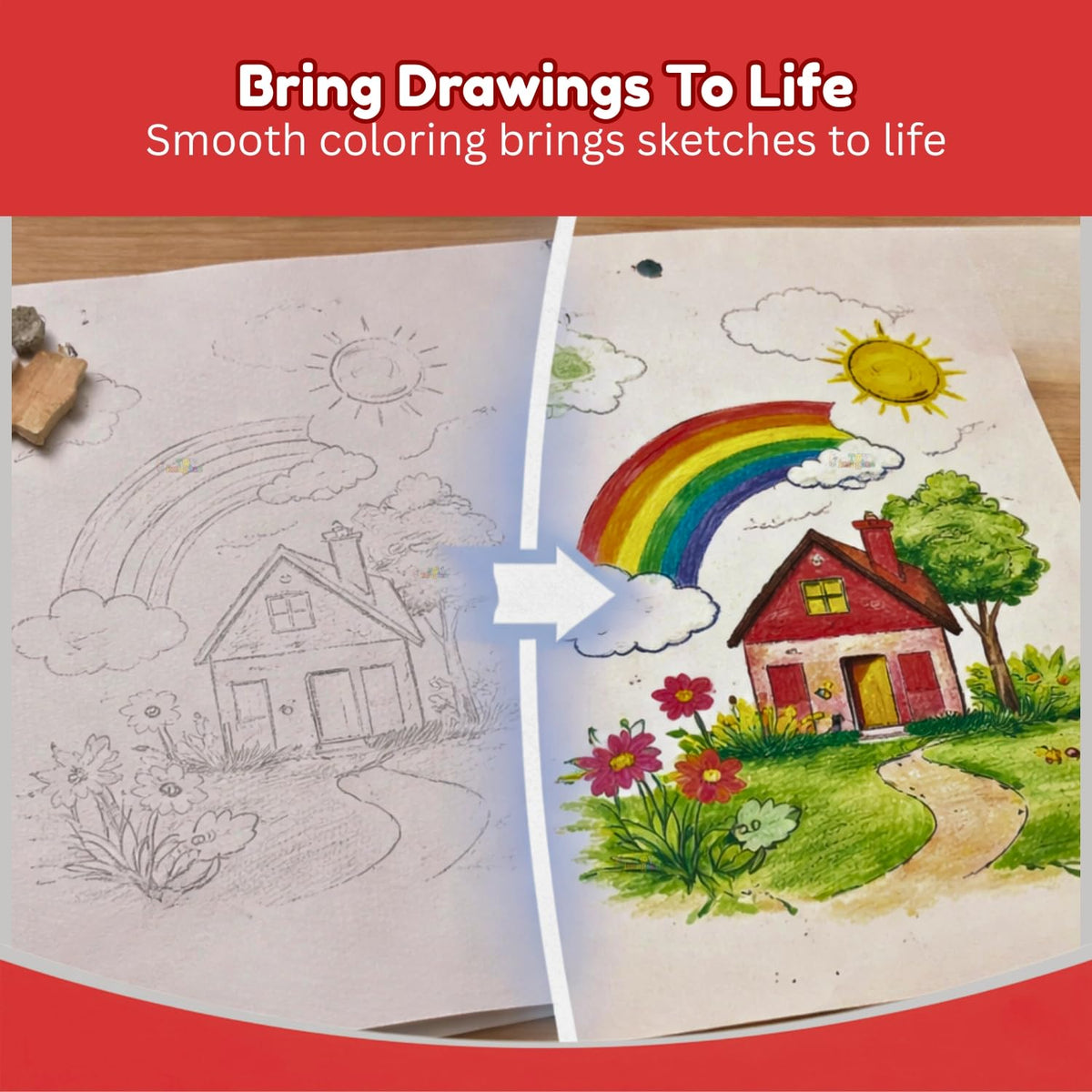 Toy Imagine 24 Dual Tip Art Markers Sketch Pens for Kids Adults Artists
