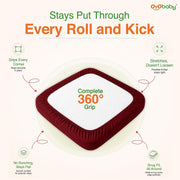 OYO BABY 100% Waterproof Mattress Protector for Baby & Family King Size | Cotton Feel Terry Ultra Soft Breathable Hypoallergenic Bed Cover | 75x72 inch (6.25x6 ft), Maroon