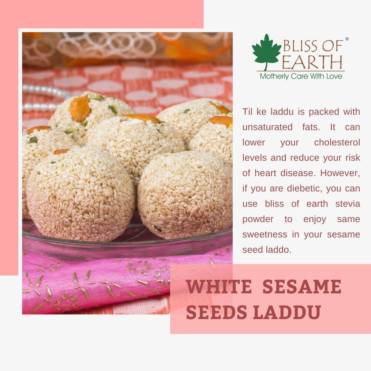 Bliss of Earth Sesame Seeds 1kg Organic White For Eating, Raw Til Seeds