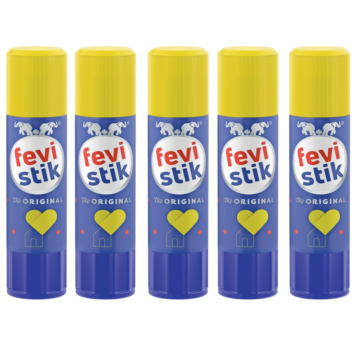 Pidilite Fevistik Glue Stick 25g, Pack of 5 | Multi-Purpose Glue Stick for School Projects, Art & Craft, DIY | Suitable for School & Office Activities | Easy to Use