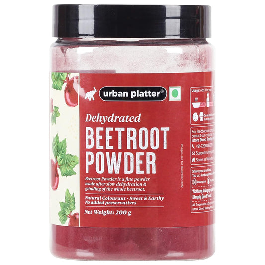 Urban Platter Dehydrated Beetroot Powder, 200g |Sweet and Earthy | Natural Food Colorant | Additive Free