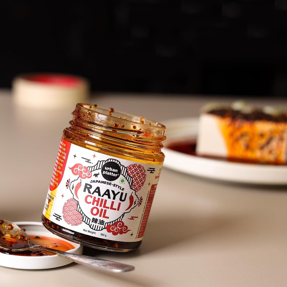 Urban Platter Raayu Chilli Oil, 160g (Japanese Condiment | Infused with Sesame & Garlic | For Ramen, Rice, Dumplings & Silken Tofu)
