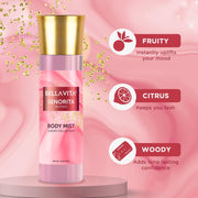 Bella Vita Luxury Senorita & Glam | Long Lasting 2x150ml Perfume Body Spray Mist for Woman | with Refreshing Floral, Woody and Fruity Fragrance of Jasmine