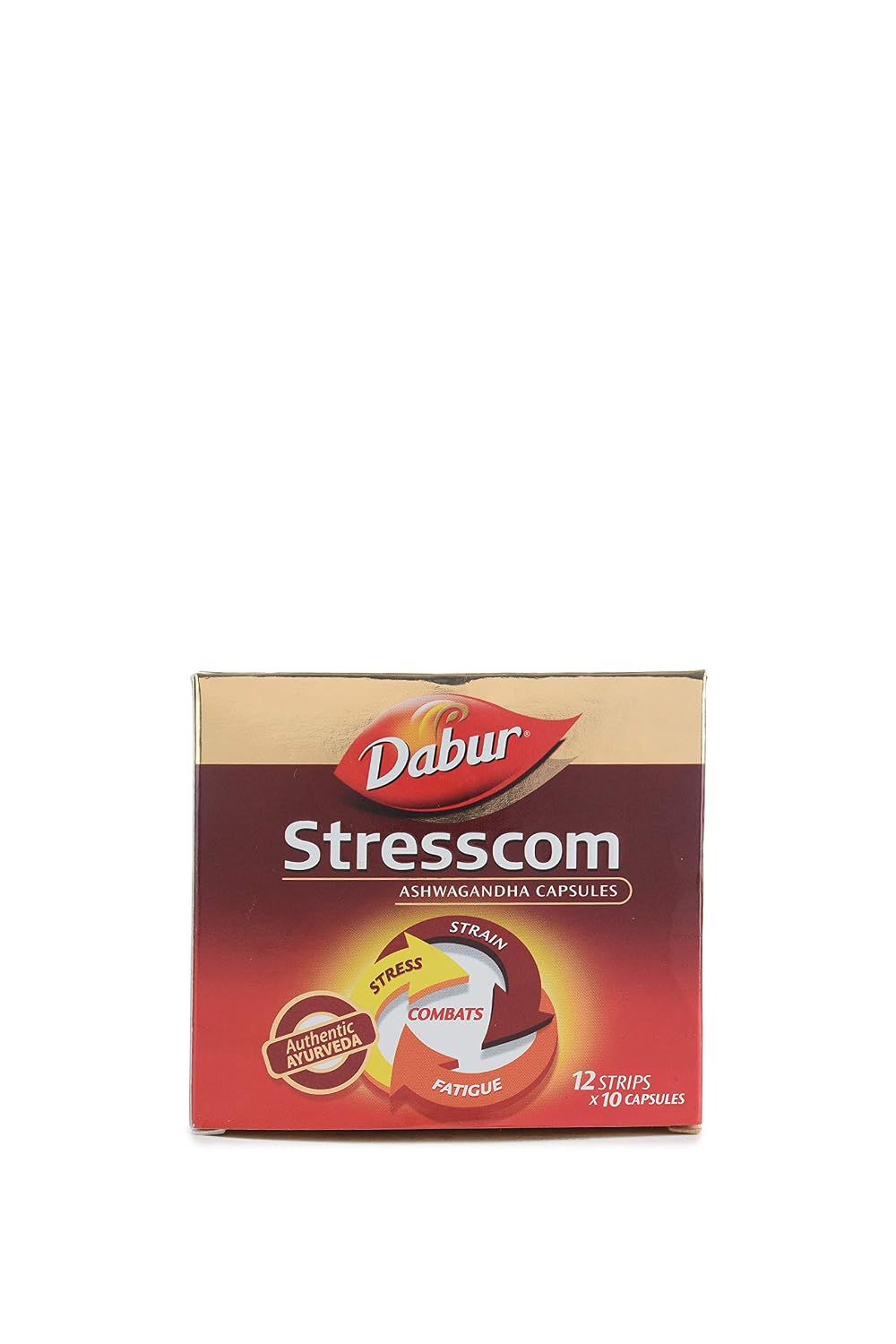 Dabur Stresscom Ashwagandha - 120 Caps (10 Caps X 12 Strips)