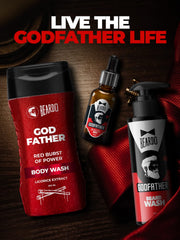 Beardo Godfather Body Wash for Men, 200ml | Powerful and Energising Bodywash for Men | Luxurious Lather and Refreshing Shower Gel | Goodness of Licorice Extract for Long Lasting Fragrance (Pack of 2)