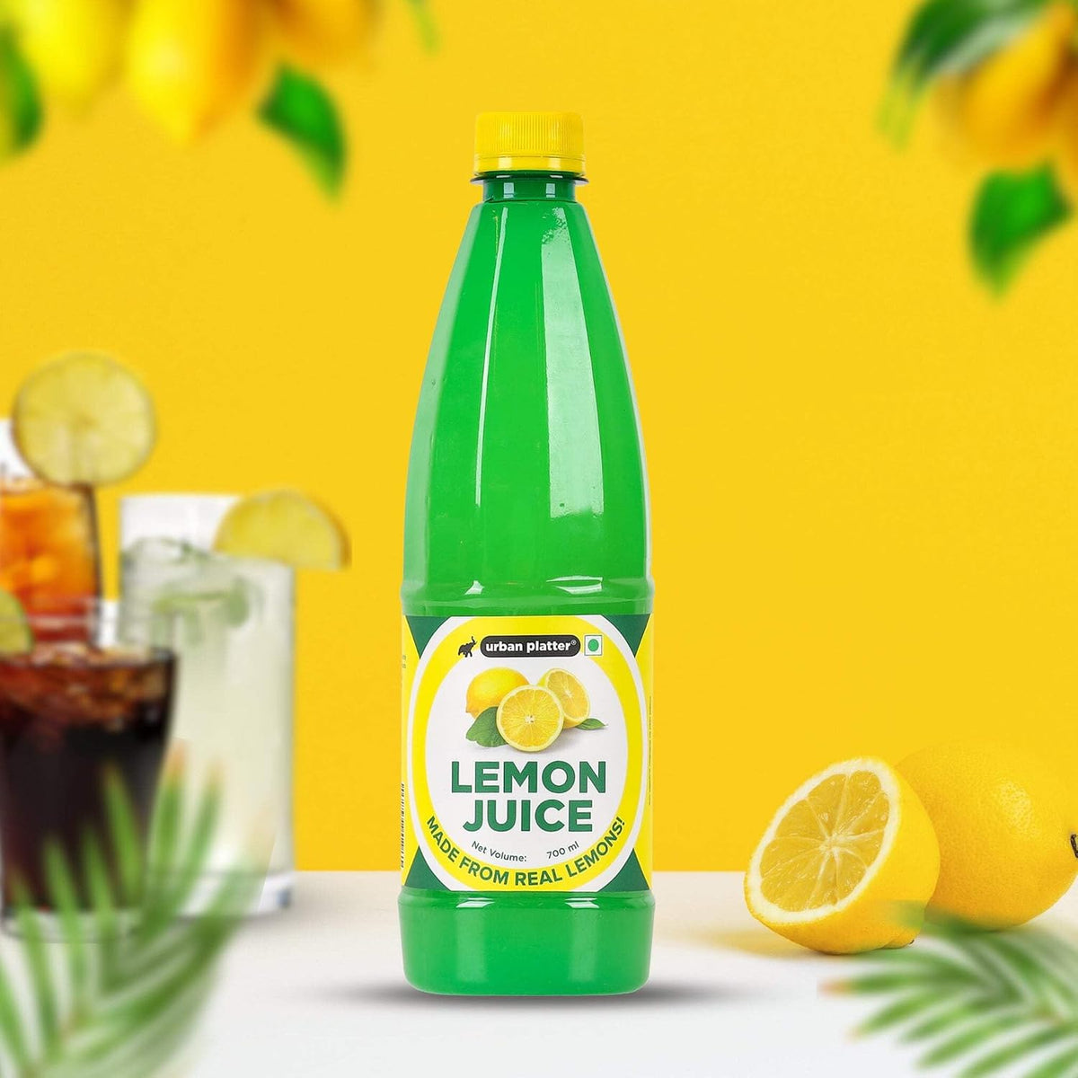 Urban Platter Lemon Juice Concentrate, 700ml (Equivalent of 70 Lemons | Quick and Easy | Ideal for Beverages and Daily Use)