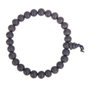 Aalayam Selveer Natural Unpolished Karungali Bracelets Original for Men & Women (Bead Size 8 mm) (Black)