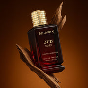 Bella Vita Luxury OUD DARK Eau De Parfum Perfume with Grapefruit, Vetiver,Orris,Dark Wood|Premium, Long Lasting Smokey & Woody Fragrance for Men 100ML