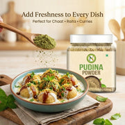 NatureVit Pudina Powder for Cooking 500gm [250g x 2 Jar] | Dried Mint Leaf Powder | Natural Flavor Enhancer | Refreshing & Aromatic | Ideal for Chutneys, Raitas, Masala Mixes