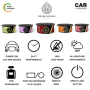 The Old Natural Car Perfume | Car Perfumes And Fresheners | Dashboard Car Freshener | Stress Relieving & Pest Repellent | Essential Oil Based Car Perfume (Lavender Love)