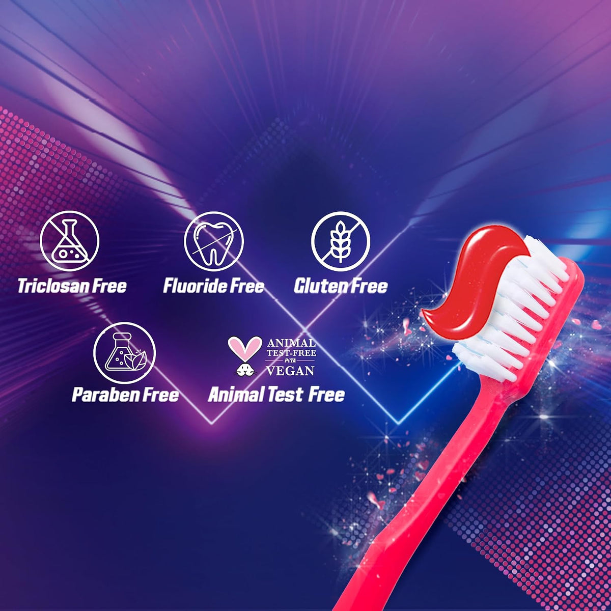 Dabur Red Bae Fresh Gel - 600gm (300gm*2) | Fights Bad Breath, Cavity Germs and Plaque | 12hr Freshness | Activ Germ-Kill formula