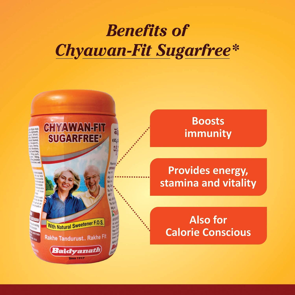 Baidyanath Asli Ayurved Chyawanprash Special 950g & Chyawan-Fit Sugarfree 1Kg (Combo Pack)