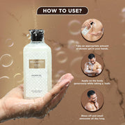 Bella Vita Luxury KLUB Man and OUD WHITE Body Wash Refreshing Shower Gel for Deep Cleansing, Hydrating & Moisturising Skin with Aloe Vera, 250 ml Each