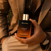 Bella Vita Luxury G.O.A.T Eau De Parfum for Men with Bergamot, Lavender & Patchouli | EDP Long Lasting Perfume Fragrance for All Occasions, 100 ML