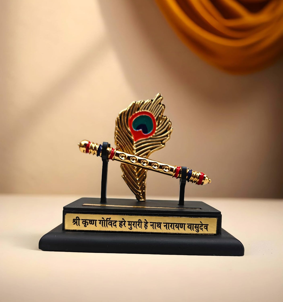 SHINDE EXPORTS Religious Plastic car Dashboard Idols Accessories Stand venkateshwara Shiva tirupati Balaji, Ganesha for Decoration Items Symbol (Flute Stand)