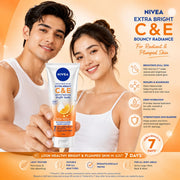 NIVEA Extra Bright C&E Vitamin Body Serum, with Vitamin C, Vitamin E, Glutathione & Niacinamide, Brightening & Hydrating, Fast Absorbing, All Skin Types, 300 ml