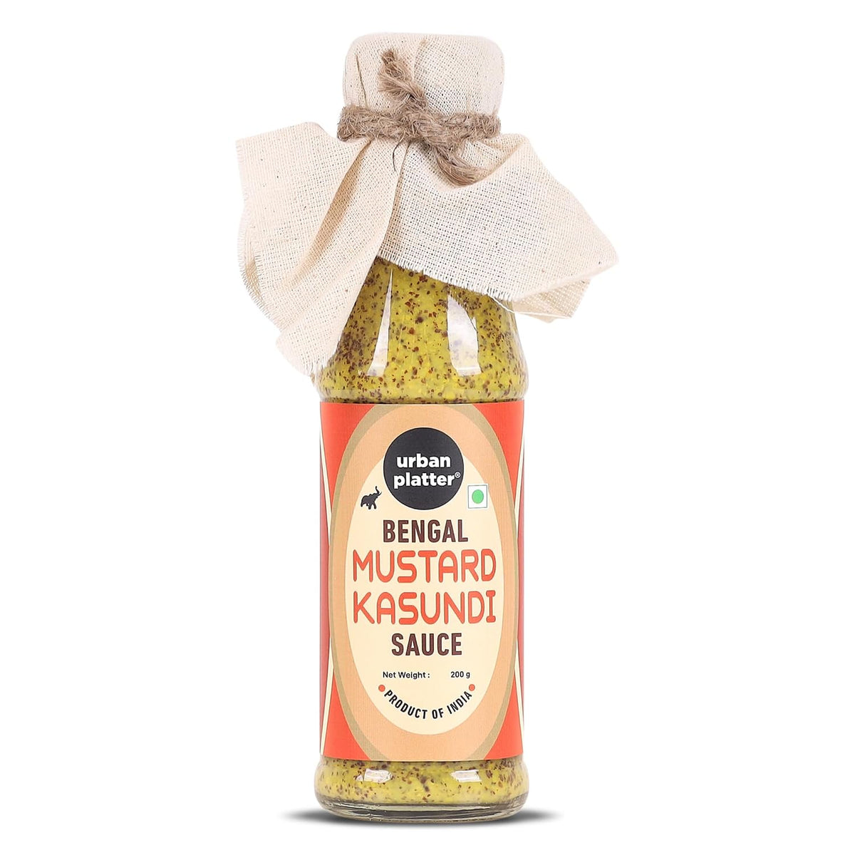 Urban Platter Bengali Kasundi Mustard Sauce, 200g (Bold, Tangy & Pungent | Classic Bengali Condiment for Fried food, Snacks & Curries)