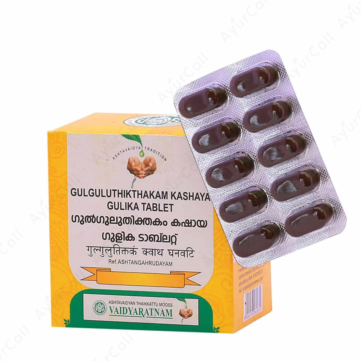 Vaidyaratnam Gulgulu Thikthakam Kashaya Tablet (10 Strips)
