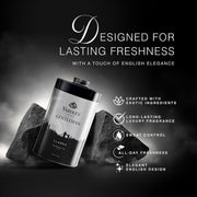 Yardley London Gentleman Classic Deodorizing Talc Spray for Men with Calcium, Carbonate, Magnisum, Carbonate, Fragrance, Dipropylene Glycol, Calcium, Silicate, Triclosan, Pack of 1, 250g