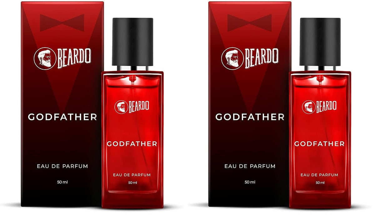 BEARDO Godfather Perfume For Men, 50Ml | Aromatic, Spicy Perfume For Men Long Lasting Perfume For Date Night Fragrance | Body Spray For Men | Gift For Husband | Gift For Boyfriend (Pack of 2)