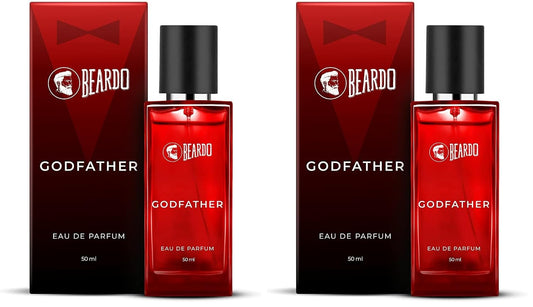 BEARDO Godfather Perfume For Men, 50Ml | Aromatic, Spicy Perfume For Men Long Lasting Perfume For Date Night Fragrance | Body Spray For Men | Gift For Husband | Gift For Boyfriend (Pack of 2)
