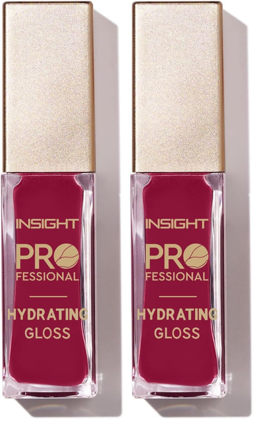INSIGHT Professional Hydrating Lip Gloss - Cherry Spritz | Non-Sticky, Long-Lasting Moisture & Shine | Infused with Vitamin E & Coconut Oil | Sheer, Glossy Finish | For Soft, Plump Lips (10g)