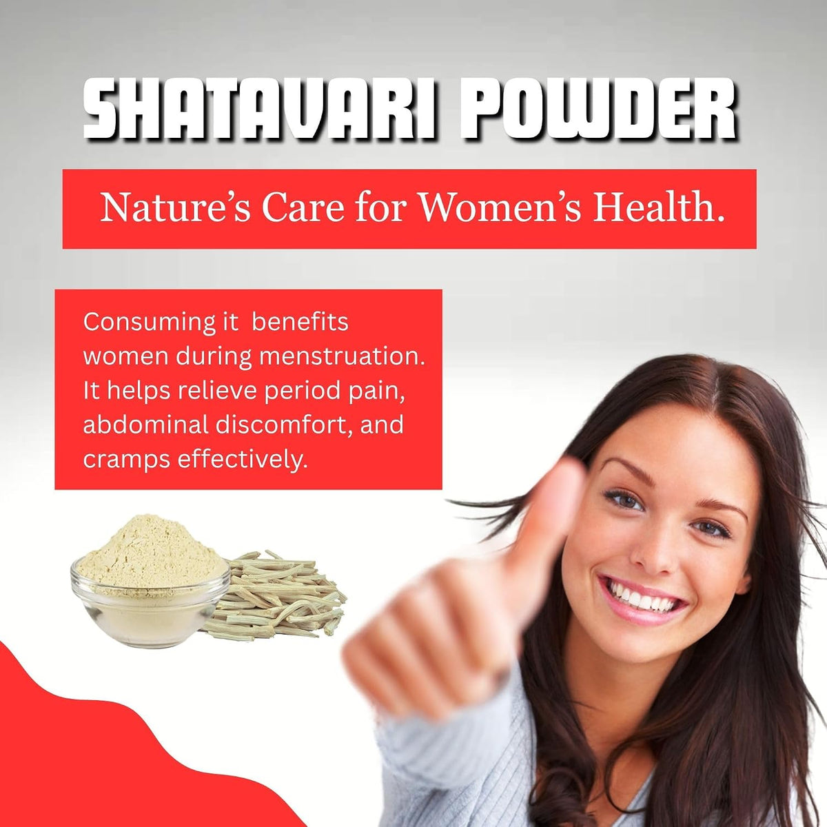 Brijbooti white Shatavari Powder 100 Gram | Shatavari Root Powder for Women | Pcos Relief | Balances Hormones | Asparagus Racemosus | Thaneervittan Kilangu Roots