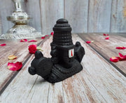 SHINDE EXPORTS Clay Govinda Idol For Car Dashboard/Balaji Murti For Car/Tirupati Balaji Murti/Balaji Statue For Pooja Room (Black 6 Cm, Fantasy)