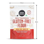 Urban Platter Self Raising Gluten-Free Flour, 500g (Ready Mix | Wheat Free | For Pancakes, Muffins and Cakes)
